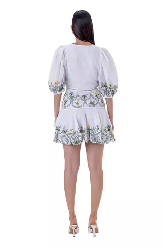 White linen mila dress
