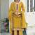 Designer Palazzo Salwar Kameez Embroidered Georgette in Yellow