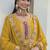 Designer Palazzo Salwar Kameez Embroidered Georgette in Yellow