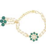 rakshabhandhan special designer pearl hanging lumba bracelet rakhi for bhabhi/sister 