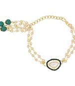 rakshabhandhan special designer pearl hanging lumba bracelet rakhi for bhabhi/sister 