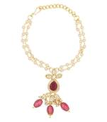 rakshabhandhan special designer pearl hanging lumba bracelet rakhi for bhabhi/sister 