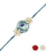 rakshabhandhan special kundan stone rakhi with roli chawal for bhaiya/brother/mens 