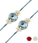 rakshabhandhan special kundan stone rakhi with roli chawal for bhaiya/brother/mens 