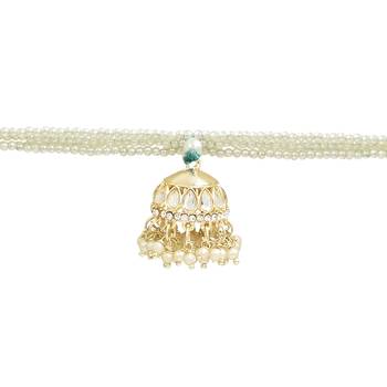 rakshabhandhan special kundan bhaiya bhabhi pearl hanging lumba bracelet rakhi combo set with roli chawal 3