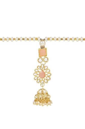 rakshabhandhan special designer pearl hanging lumba bracelet rakhi for bhabhi/sister 