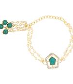 rakshabhandhan special designer pearl hanging lumba bracelet rakhi for bhabhi/sister 