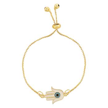 rakshabhandhan special hamsa shape enamel evil eye bhaiya bhabhi lumba bracelet rakhi combo set with 3