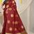 MAROON  BANARASI SILK BEAUTIFUL SAREE WITH BLOUSE 