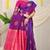 PURPLE  BANARASI SILK BEAUTIFUL SAREE WITH BLOUSE 