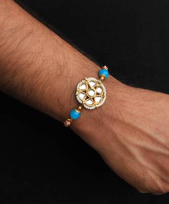 Floral Kundan Rakhi 1