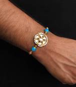 Floral Kundan Rakhi