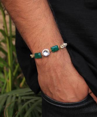 Green Stone Rakhi 1