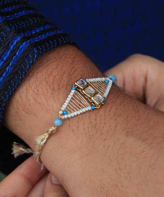 Kundan Encased Rakhi 2