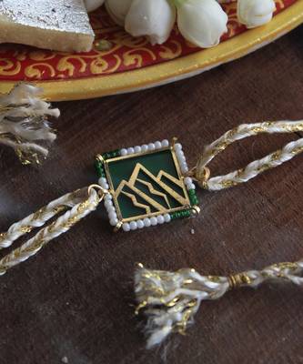 Mountain Calling Beaded Rakhi 3