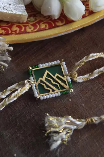 Mountain Calling Beaded Rakhi