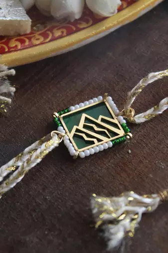 Mountain Calling Beaded Rakhi