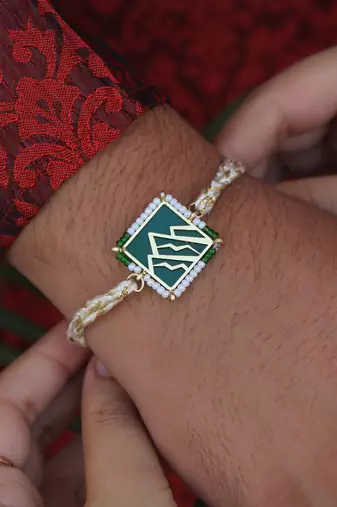 Mountain Calling Beaded Rakhi
