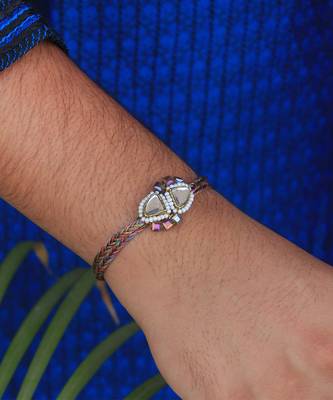 Trillion Kundan And Bead Rakhi 1