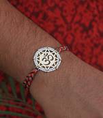 Golden Beaded Om Rakhi