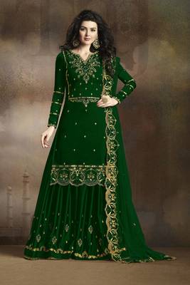 FASHION KREZA WOMEN'S RANGOLI SILK EMBROIDERY WORK SALWAR SUIT WITH DUPATTA SET SEMI STITCHED 1