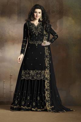 FASHION KREZA WOMEN'S RANGOLI SILK EMBROIDERY WORK SALWAR SUIT WITH DUPATTA SET SEMI STITCHED 1