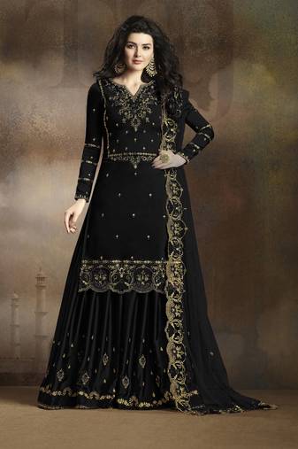 FASHION KREZA WOMEN'S RANGOLI SILK EMBROIDERY WORK SALWAR SUIT WITH DUPATTA SET SEMI STITCHED