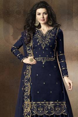 FASHION KREZA WOMEN'S RANGOLI SILK EMBROIDERY WORK SALWAR SUIT WITH DUPATTA SET SEMI STITCHED 2
