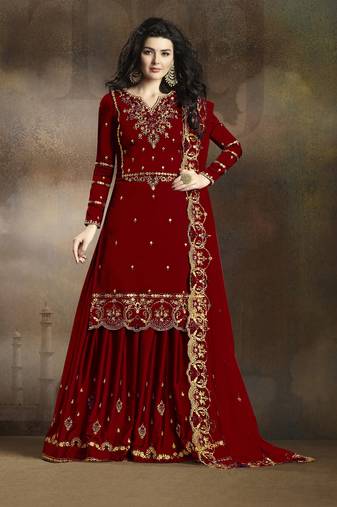 FASHION KREZA WOMEN'S RANGOLI SILK EMBROIDERY WORK SALWAR SUIT WITH DUPATTA SET SEMI STITCHED