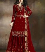 FASHION KREZA WOMEN'S RANGOLI SILK EMBROIDERY WORK SALWAR SUIT WITH DUPATTA SET SEMI STITCHED