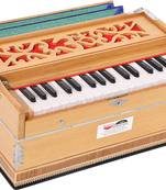 OM Harmonium Mini Magic By Kaayna Musicals, No Stop- 2 Octave, Teak Colour, Gig Bag