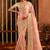 Baby Pink Silk Sequins Work Party Wear Sarees
