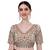 Bieth Women Floral Round Neck Zari Diamond Work Stitched Blouse (38+5InchMargin)