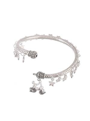 Star charm silver plated kada anklet 3
