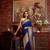 AWRIYA Women's Solid Silk Banarasi Saree with Heavy Zari Woven Border and Pallu for Festive or Party Wear