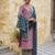 Jaitpuriya women pink floral print straight kurta palazzo and dupatta set