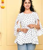 women white printed regular top