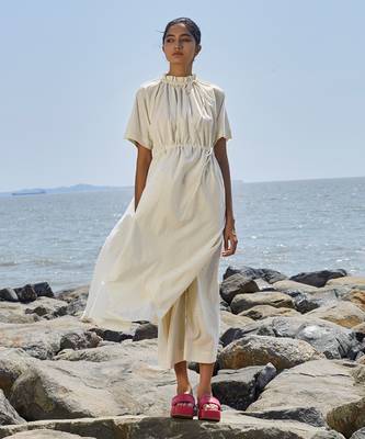 Off white tora tunic set 1