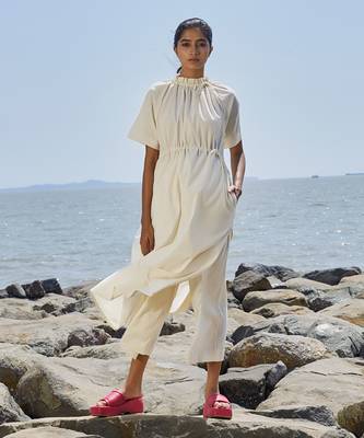 Off white tora tunic set 2
