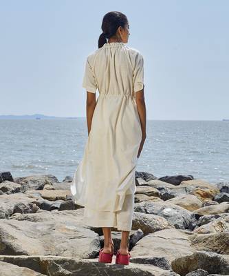 Off white tora tunic set 3