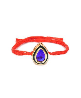 Gold Kundan Rakhi 2