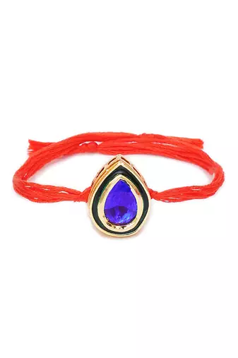 Gold Kundan Rakhi