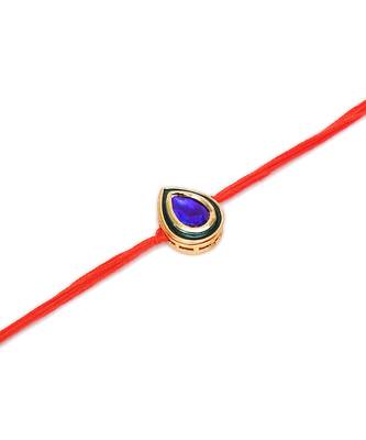Gold Kundan Rakhi 3