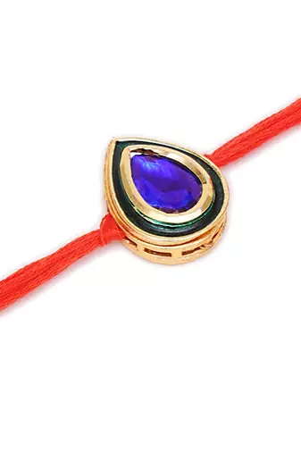 Gold Kundan Rakhi
