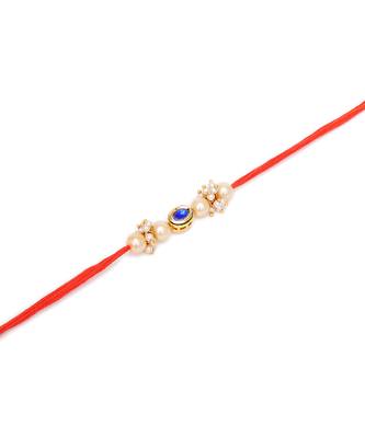 Gold Kundan Rakhi 2