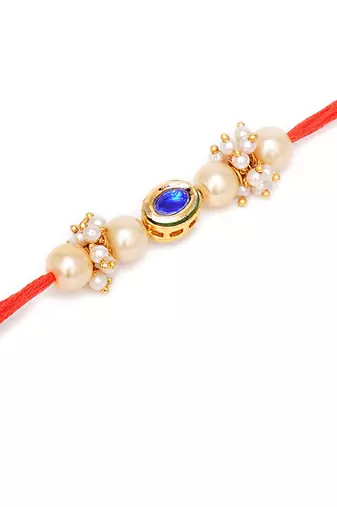 Gold Kundan Rakhi