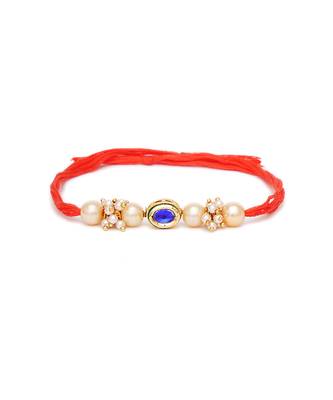 Gold Kundan Rakhi 4