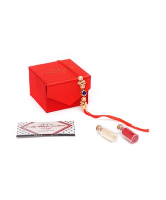 Gold Kundan Rakhi 5