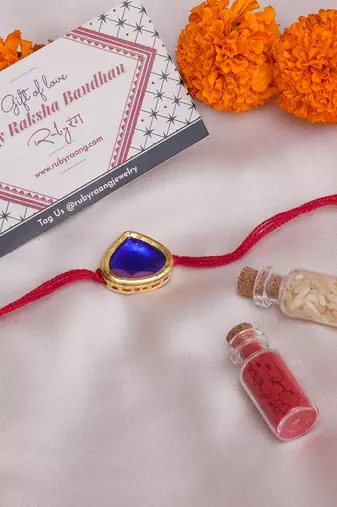 Gold Kundan Rakhi