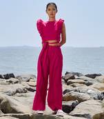 Pink overlap co ord set